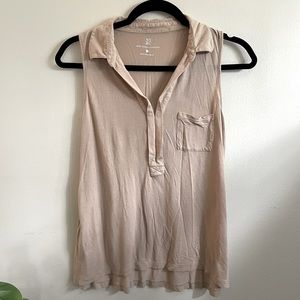 New York & Company | Sleeveless Beige Tank Size Small